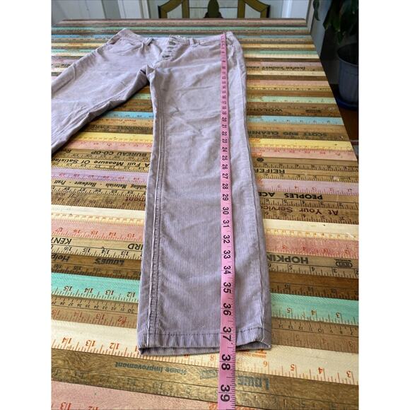 We The FREE People Pants 27 Lilac Corduroy Stretchy Skinny Pants Button Fly - Picture 8 of 15